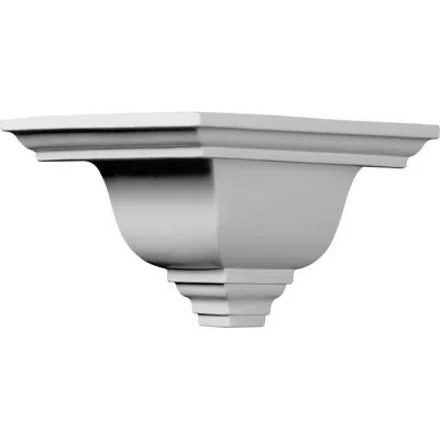 Ekena Millwork 7 1/2"p X 5"h Outside Corner Moulding In White