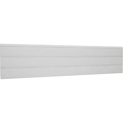Ekena Millwork 7 1/4 In. H X 5/16 In. P X 96 In. L, Truecraft Pvc Reversible Bead/nickel Gap Wainscot Moulding, Whi