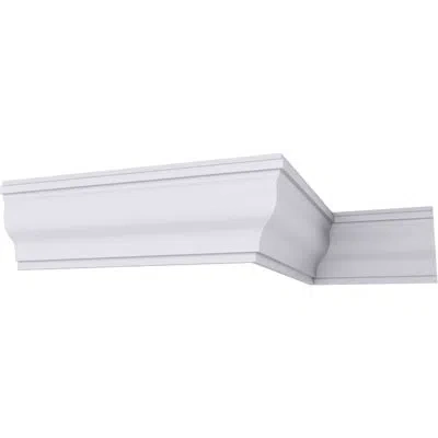 Ekena Millwork 7 1/8"h X 3 1/4"p X 7 3/4"f X 94 1/2"l Milton Smooth Crown Moulding In White