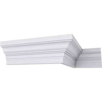 Ekena Millwork 7 7/8"h X 5 1/8"p X 94 1/2"l Standard Moulding In White