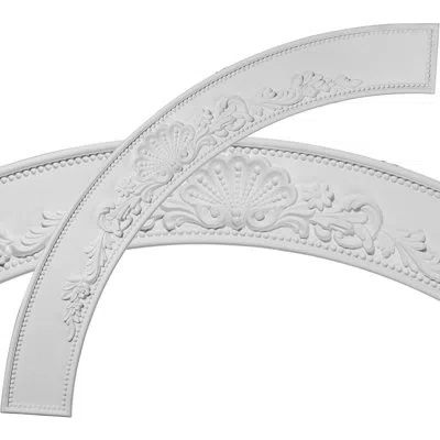 Ekena Millwork 78 1/8"od X 64 7/8"id X 6 5/8"w X 1"p Shell Ceiling Ring Kit In White