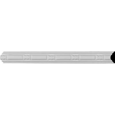 Ekena Millwork 7/8"h X 3/8"p X 94 1/2"l Odessa Bead & Barrel Panel Moulding In Off-white