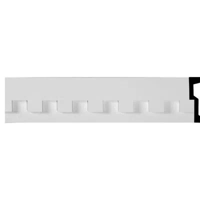 Ekena Millwork 7"h X 1 5/8"p X 94 1/2"l Dentil Panel Moulding In White