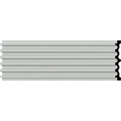 Ekena Millwork 7"w X 78 3/4"h X 1"d Fluted Casing In White