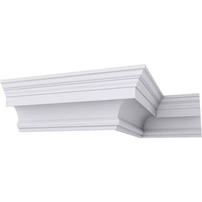 Ekena Millwork 8 1/4"h X 6 5/8"p X 10 5/8"f X 94 1/2"l, Foster Traditional Crown Moulding In White