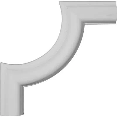Ekena Millwork 8 1/8"w X 8 1/4"h, Aberdeen Panel Moulding Corner In White