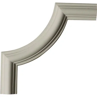 Ekena Millwork 8 3/4"w X 9"h Ashford Panel Moulding Corner In Light Brown