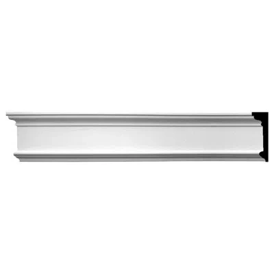 Ekena Millwork 8 5/8"h X 2 1/2"p X 94 1/2"l Bedford Panel Moulding In White