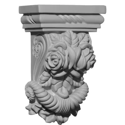 Ekena Millwork 8.125'' H X 5.25'' W X 2.75'' D Urethane Bracket/corbel In Gray