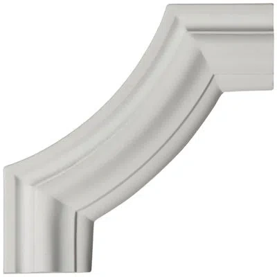 Ekena Millwork 8"w X 8"h X 3/4"p Pompeii Panel Moulding Corner In Off-white