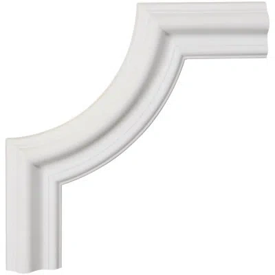 Ekena Millwork 8"w X 8"h X 3/4"p Seville Panel Moulding Corner In White