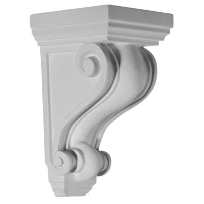 Ekena Millwork 9.5'' H X 5.25'' W X 5.25'' D Urethane Bracket/corbel In Gray