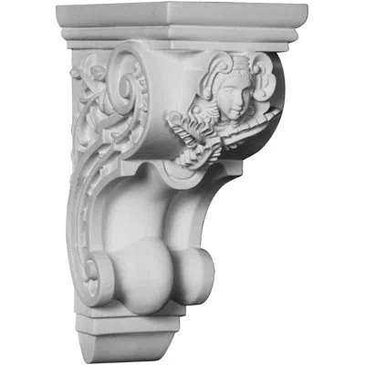 Ekena Millwork 9.625'' H X 4.625'' W X 5.75'' D Urethane Bracket/corbel In White