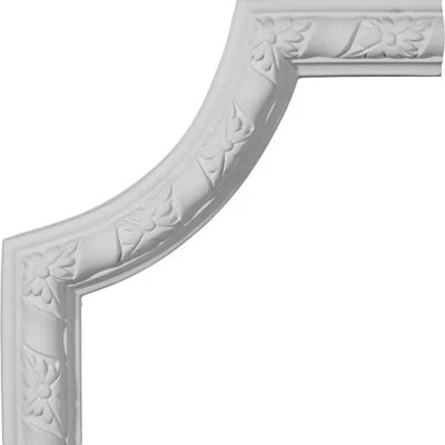 Ekena Millwork 9"w X 9"h Kendall Panel Moulding Corner Ii In White