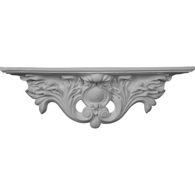 Ekena Millwork Acanthus Wall Shelf In White