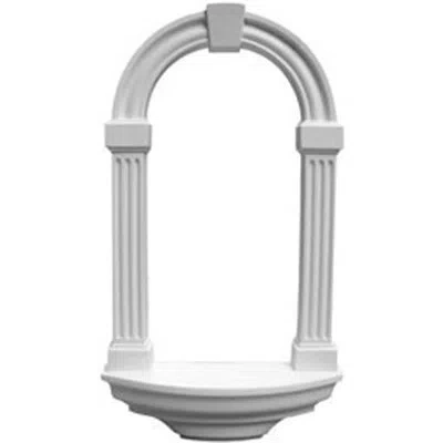 Ekena Millwork Adonis Wall Niche, Surface Mount In White