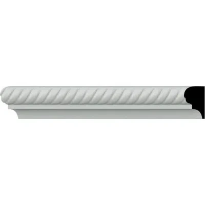 Ekena Millwork Alexandria 1 3/8" H X 96" W X 7/8" D Chair Rail In White