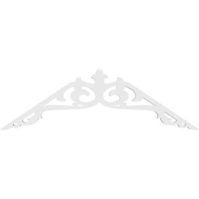 Ekena Millwork Amber Architectural Grade Pvc Gable Peditment (4/12) Pitch In White