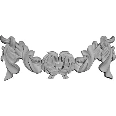 Ekena Millwork Amelia 5 1/8"h X 13"w X 1 1/8"d On Lay Scroll In White