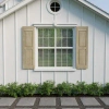 Ekena Millwork Americraft Two Equal Raised Panel Shutters (per Pair) In Unfinished