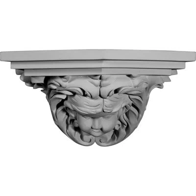 Ekena Millwork Angel Wall Shelf In White