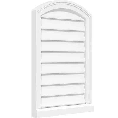 Ekena Millwork Arch Top Surface Mount Functional Brickmould Sill Frame Pvc Gable Vent