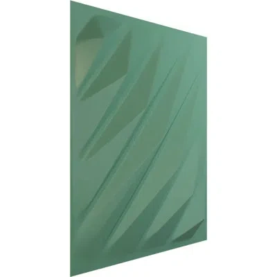 Ekena Millwork Arrow Endurawall Decorative 3d Wall Panel (set Of 12) In Universal Pearl Metallic Sea Mist