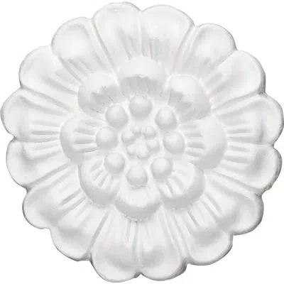 Ekena Millwork Artis 31/2"w X 5/8"d Rosette Applique In White