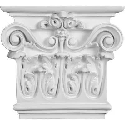 Ekena Millwork Artis Onlay Capital (fits Pilasters Up To 5 1/4"w X 1/2"d) In White
