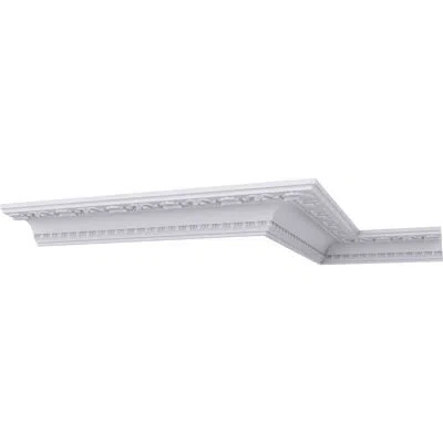 Ekena Millwork Artis With Shells Crown Moulding In White