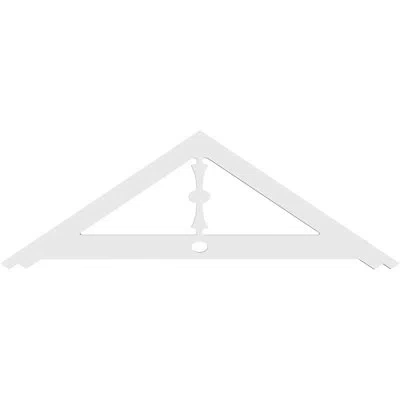 Ekena Millwork Artisan Architectural Grade Pvc Gable Peditment (4/12) Pitch In White