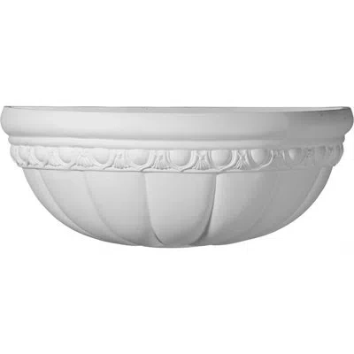 Ekena Millwork Ashford Shell With Egg And Dart Wall Sconce