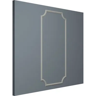 Ekena Millwork Ashford Smooth Panel Moulding Kit In Gray