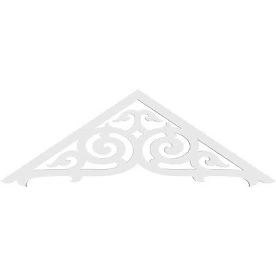 Ekena Millwork Athens Architectural Grade Pvc Gable Peditment (4/12) Pitch In White