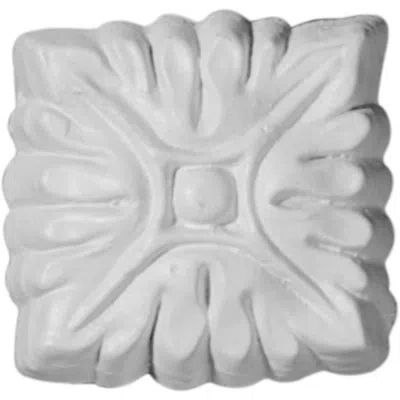 Ekena Millwork Attica 1 3/4"h X 1 3/4"w Rosette In White