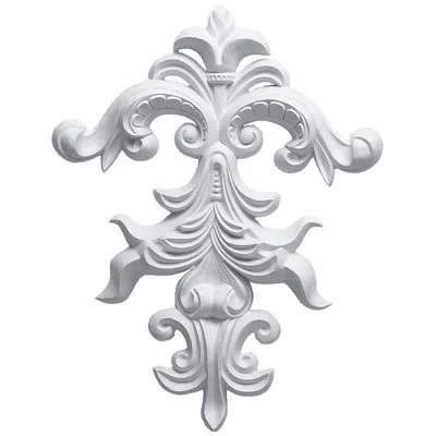 Ekena Millwork Attica 11 3/4"h X 9 1/4"w X 1 1/8"d Drop Onlay In White