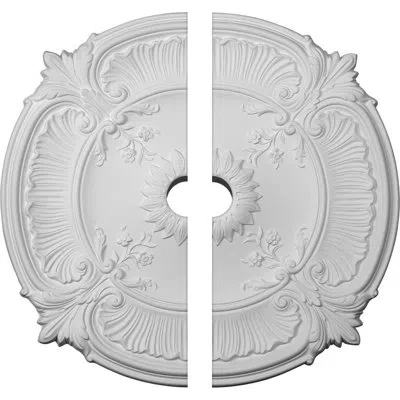 Ekena Millwork Attica 30.13" H X 30.13" W X 1.5" D Ceiling Medallion In Beige