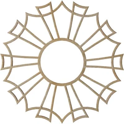 Ekena Millwork Augustus Wood Fretwork Pierced Ceiling Medallion In Birch