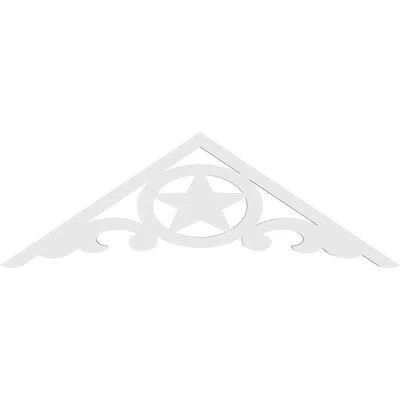 Ekena Millwork Austin Architectural Grade Pvc Gable Peditment (4/12) Pitch In White