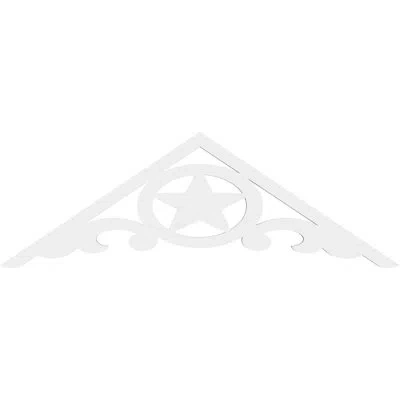 Ekena Millwork Austin Signature Urethane Gable Pediment, Primed Tan In Primed Tan;primed Tan