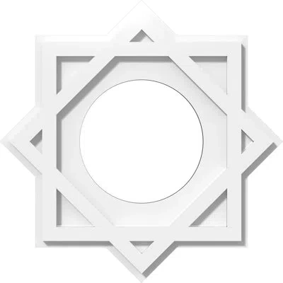 Ekena Millwork Axel Architectural Grade Pvc Contemporary Ceiling Medallion