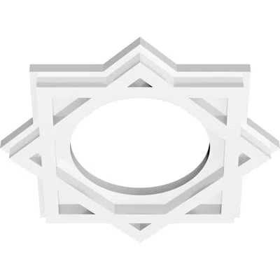 Ekena Millwork Axel Architectural Grade Pvc Contemporary Ceiling Medallion