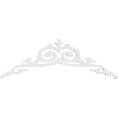 Ekena Millwork Baile Architectural Grade Pvc Gable Peditment (4/12) Pitch In White