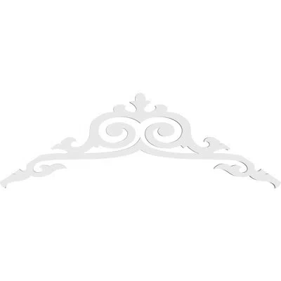 Ekena Millwork Baile Signature Urethane Gable Pediment, Primed Tan In Primed Tan;primed Tan