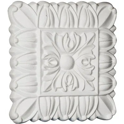 Ekena Millwork Baltimore 6.13" H X 6.13" W X 0.88" D Rosette In White