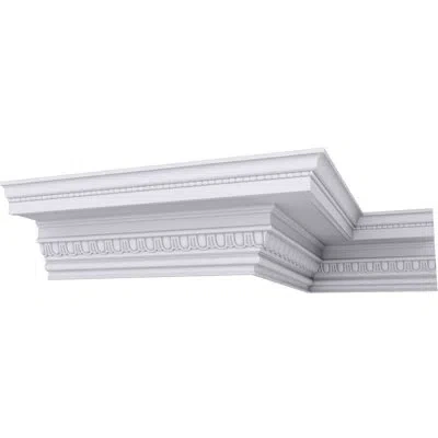 Ekena Millwork Bedford Beaded Crown Moulding In White