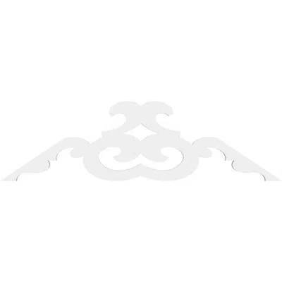 Ekena Millwork Benson Signature Urethane Gable Pediment, Primed Tan In Primed Tan;primed Tan