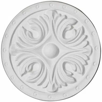 Ekena Millwork Bordeaux 5.88"h X 5.88" W X 0.63" D Rosette In White