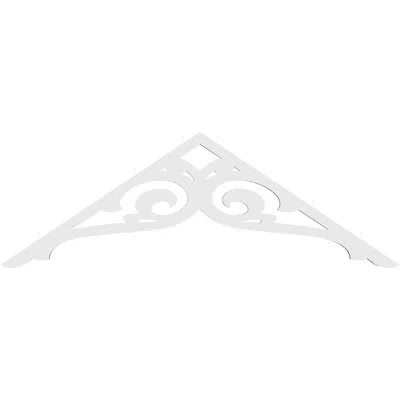 Ekena Millwork Bordeaux Architectural Grade Pvc Gable Peditment (4/12) Pitch In Plastic