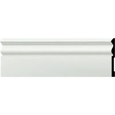 Ekena Millwork Bradford Baseboard Moulding (8-pack) In White